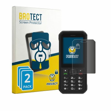 Face avant d’un emballage produit avec le logo de la marque BROTECT. À côté, l’appareil AGM M11 est représenté avec la protect