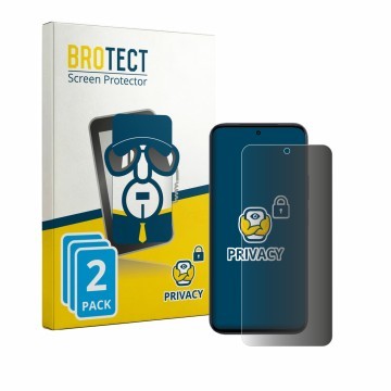 Front side of a product packaging with the brand logo BROTECT. Next to it is the device Vivo Y6a shown with the corresponding 