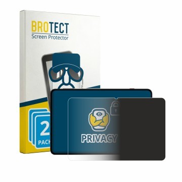Front side of a product packaging with the brand logo BROTECT. Next to it is the device RedMagic Astra 2 shown with the corres