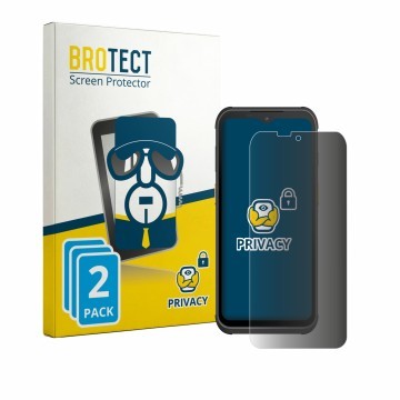Parte frontal de un envase de producto con el logotipo de la marca BROTECT. Al lado se muestra el dispositivo Werock Rockscan 