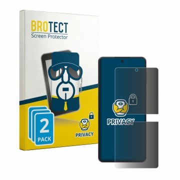 Front side of a product packaging with the brand logo BROTECT. Next to it is the device Samsung Galaxy Z Flip 8 shown with the