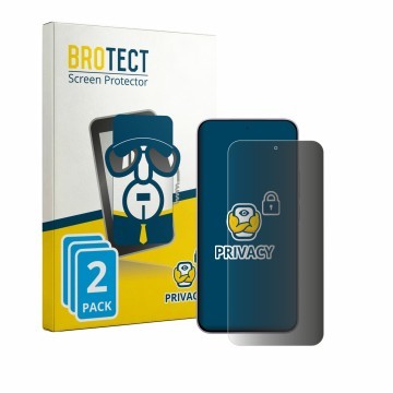 Parte frontale di una confezione del prodotto con il logo del marchio BROTECT. Accanto è raffigurato il dispositivo Xiaomi Red