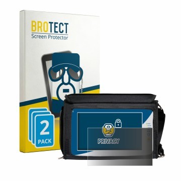 Vorderseite einer Produktverpackung mit dem Markenlogo BROTECT. Daneben ist das Gerät Rover EXA 9 mit dem zugehörigen Displays