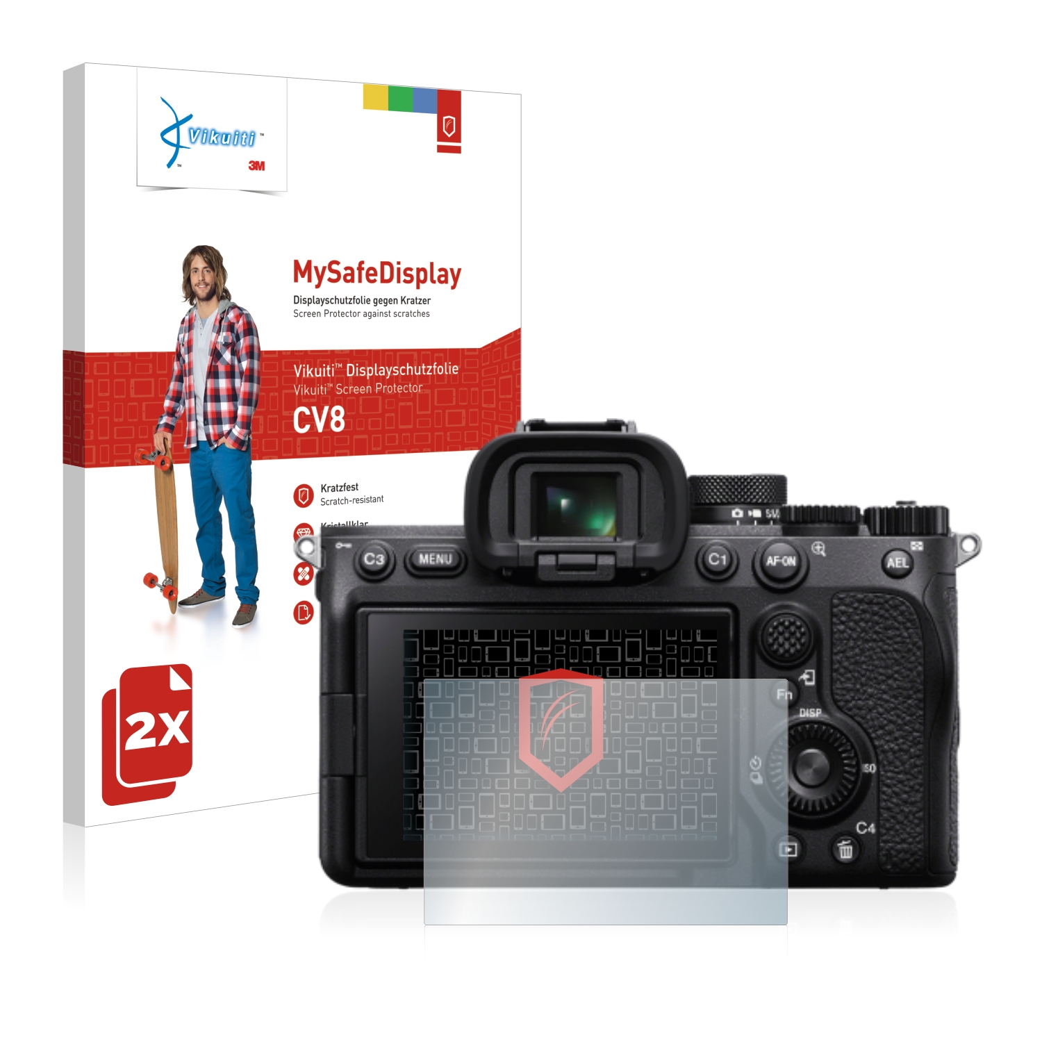 Alpha upscreen Protection Ecran pour Sony Alpha 100 Mat Film Protecteur DSLR-A100 
