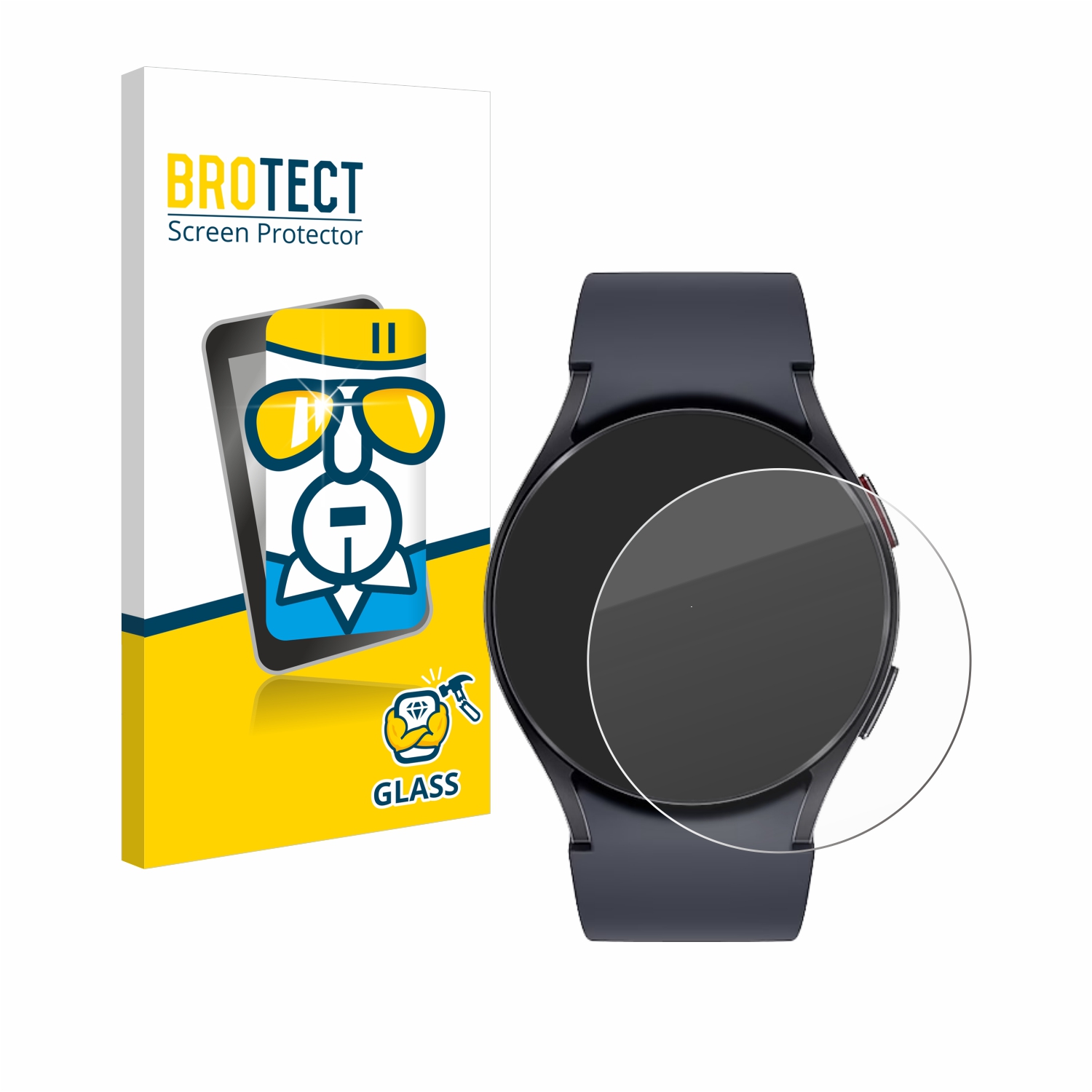 BROTECT Glass Tempered Glass for Samsung Galaxy Watch 6 40 mm