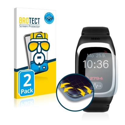 Front side of a product packaging with the brand logo BROTECT. Next to it is the device James B6 shown with the corresponding