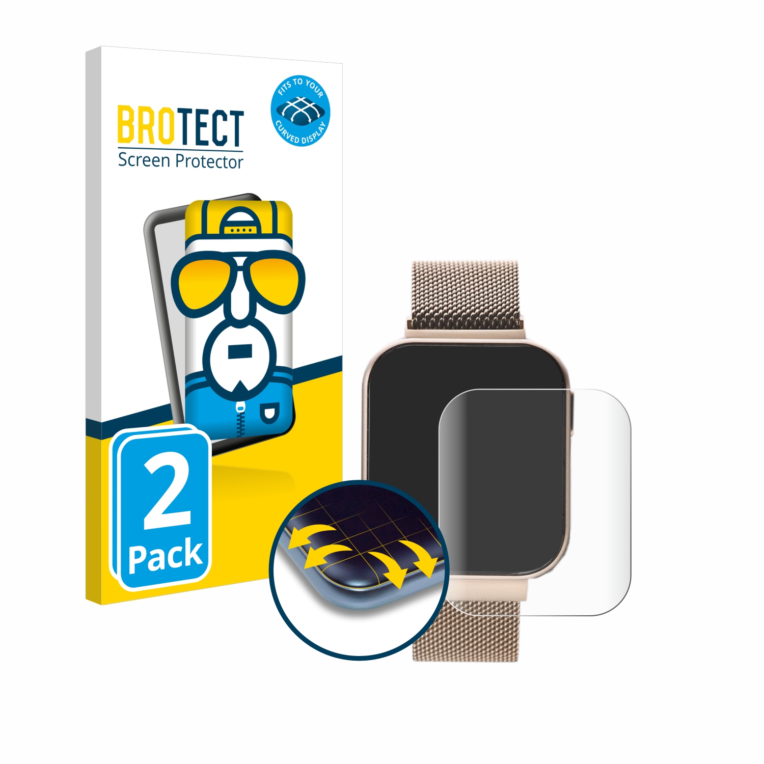 brotect Pellicola Copertura Completa per Liu Jo Smartwatch 1.4 (2