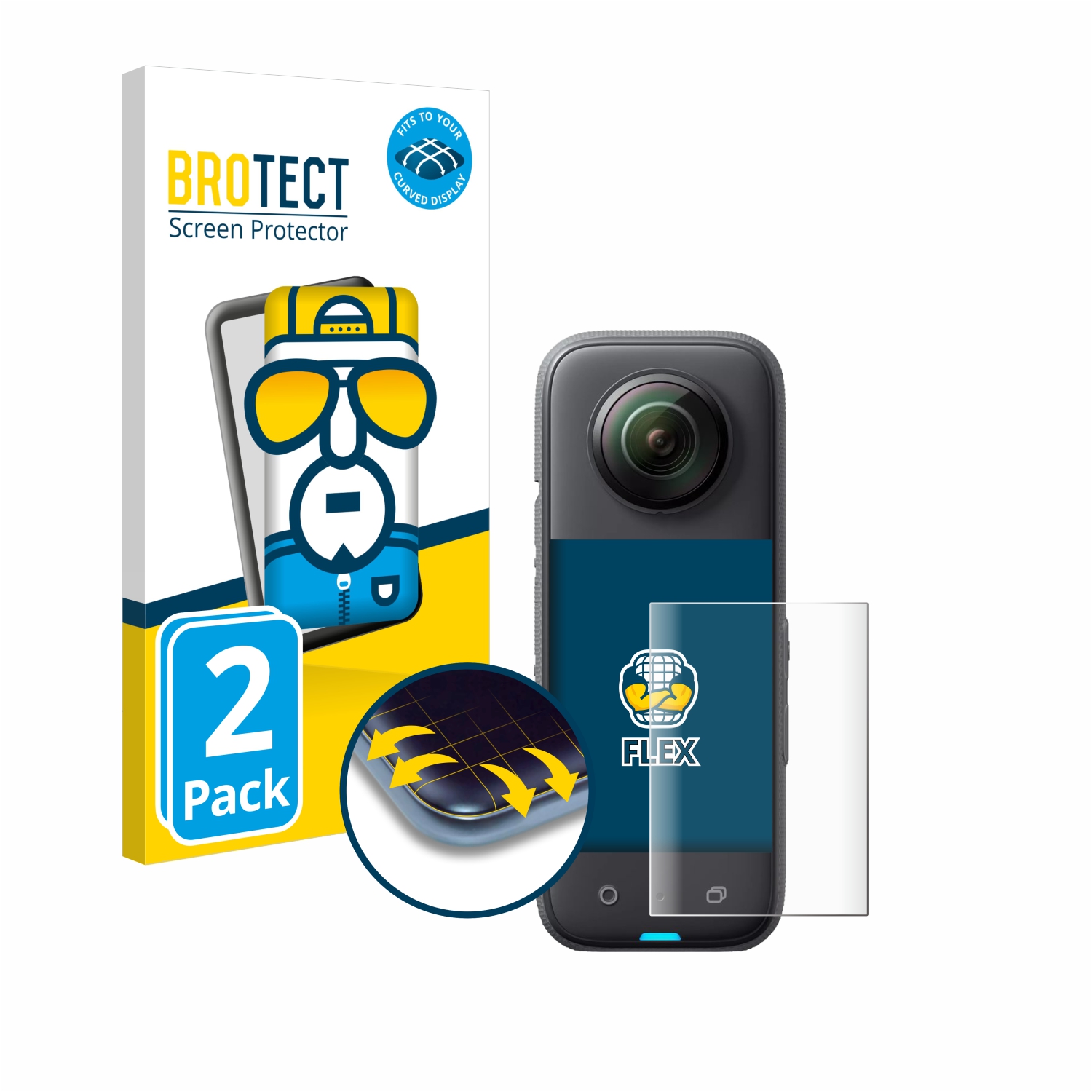 Film Protection Ultra Clair brotect 2-Pièces Protection Ecran Compatible avec Canon EOS 6D 