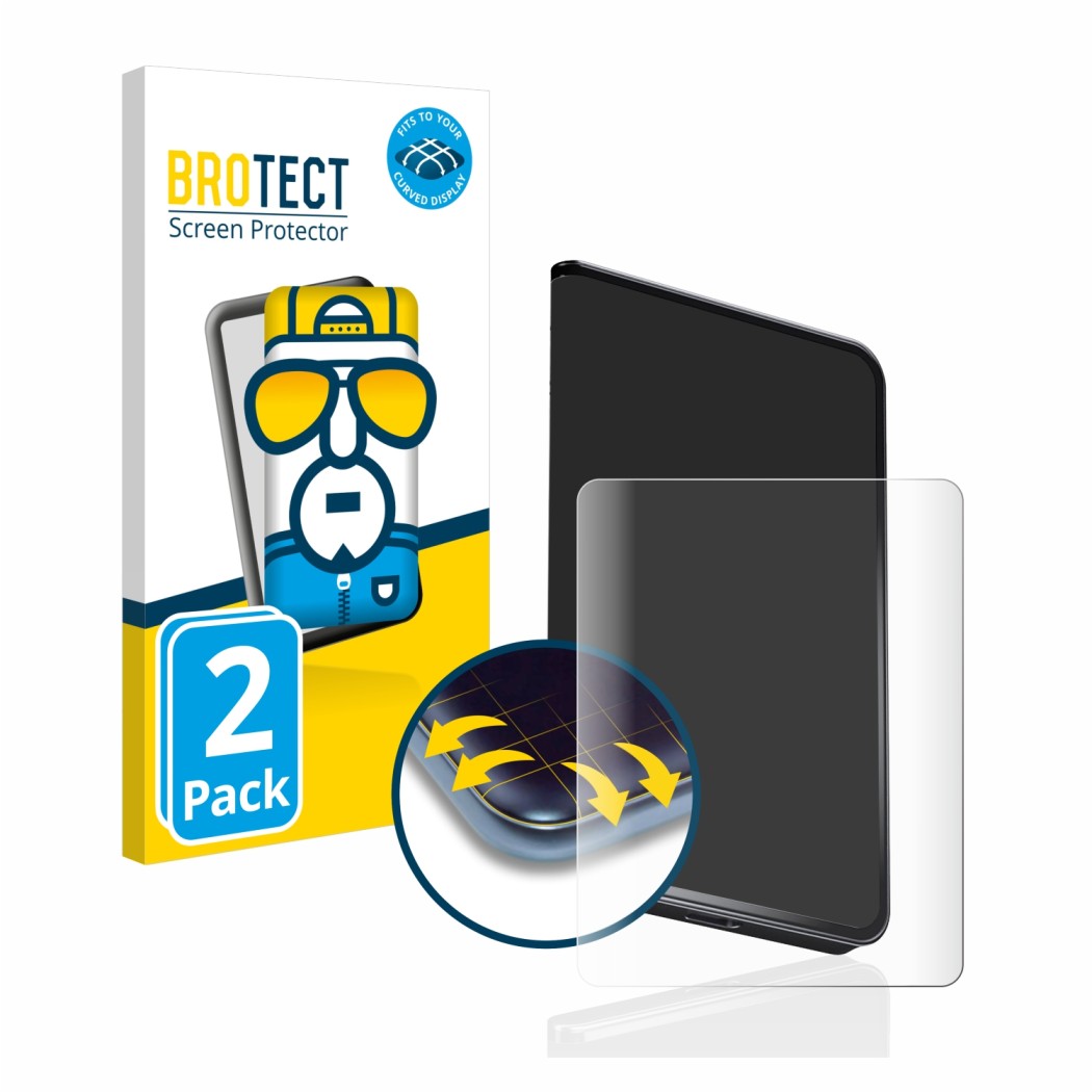 2x BROTECT Flex Full-Cover Screen Protector for Ledger Stax crypto wallet |  protectionfilms24.com