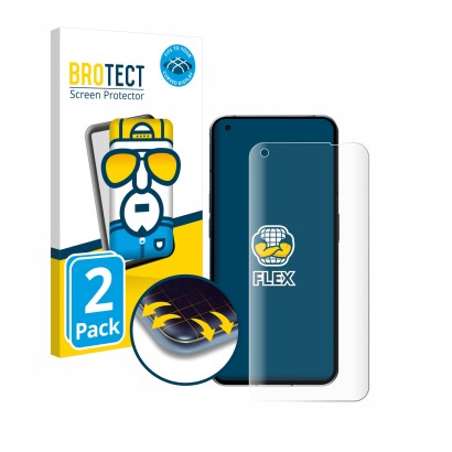 Front side of a product packaging with the brand logo BROTECT. Next to it is the device Nothing Phone (1) (case-friendly) show