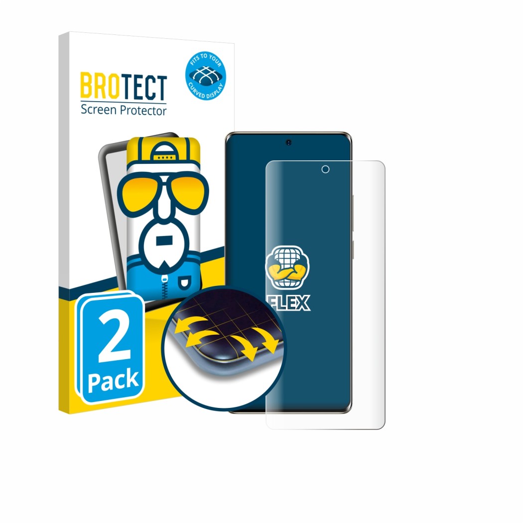 Vorderseite einer Produktverpackung mit dem Markenlogo BROTECT. Daneben ist das Gerät Ulefone Note 17 Pro mit dem zugehörigen