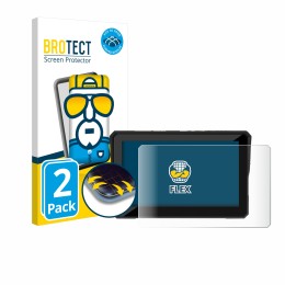 Front side of a product packaging with the brand logo BROTECT. Next to it is the device Carpuride W502 5