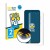 Front side of a product packaging with the brand logo BROTECT. Next to it is the device Samsung Galaxy S25 shown with the corr