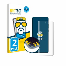 Face avant d’un emballage produit avec le logo de la marque BROTECT. À côté, l’appareil Motorola Edge 60 est représenté avec l