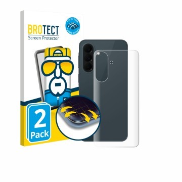 Parte frontale di una confezione del prodotto con il logo del marchio BROTECT. Accanto è raffigurato il dispositivo Samsung Ga