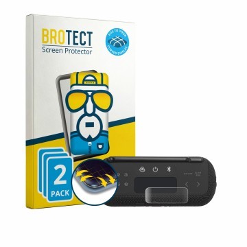 Vorderseite einer Produktverpackung mit dem Markenlogo BROTECT. Daneben ist das Gerät JBL Tuner 3 mit dem zugehörigen Displays