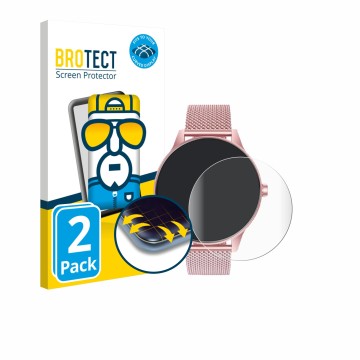 Face avant d’un emballage produit avec le logo de la marque BROTECT. À côté, l’appareil TAOLOON Smartwatch 1.27