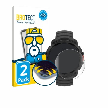 Parte frontal de un envase de producto con el logotipo de la marca BROTECT. Al lado se muestra el dispositivo Polar Street X c