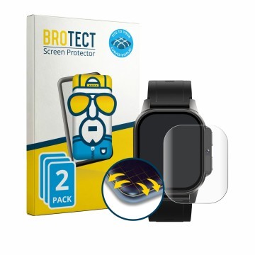 Face avant d’un emballage produit avec le logo de la marque BROTECT. À côté, l’appareil Domino Watch DM62 est représenté avec 