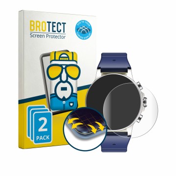 Parte frontal de un envase de producto con el logotipo de la marca BROTECT. Al lado se muestra el dispositivo Imiki Holo Ultra