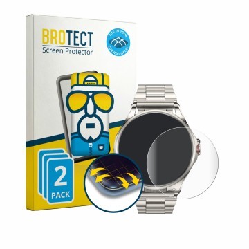 Parte frontale di una confezione del prodotto con il logo del marchio BROTECT. Accanto è raffigurato il dispositivo Huawei Wat