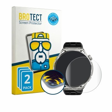 Face avant d’un emballage produit avec le logo de la marque BROTECT. À côté, l’appareil Amazfit Balance 3 est représenté avec 