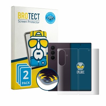 Front side of a product packaging with the brand logo BROTECT. Next to it is the device Samsung Galaxy Z Fold 8 Ultra (Front+B