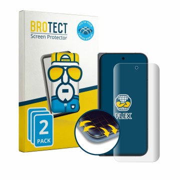 Parte frontale di una confezione del prodotto con il logo del marchio BROTECT. Accanto è raffigurato il dispositivo Google Pix