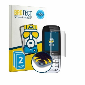 Vorderseite einer Produktverpackung mit dem Markenlogo BROTECT. Daneben ist das Gerät Mitel OpenScape DECT Phone SL7 mit dem z