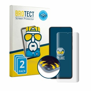Vorderseite einer Produktverpackung mit dem Markenlogo BROTECT. Daneben ist das Gerät Neow Safe mit dem zugehörigen Displaysch