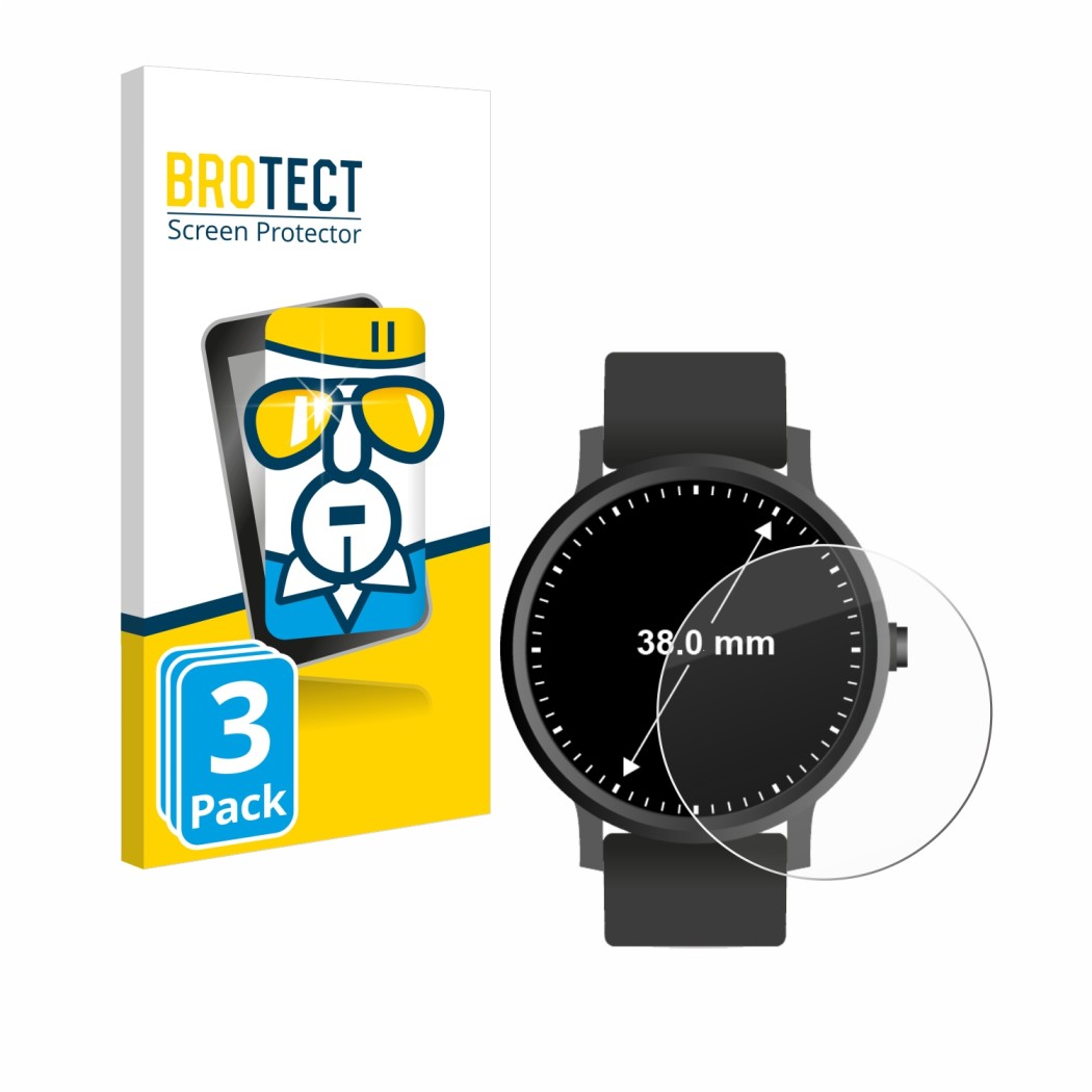 Protecteur d'écran pour montre / smartwatch / montre, Diamètre 38 mm, Protection 