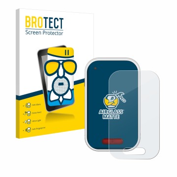 Front side of a product packaging with the brand logo BROTECT. Next to it is the device Polar V650 shown with the correspondin