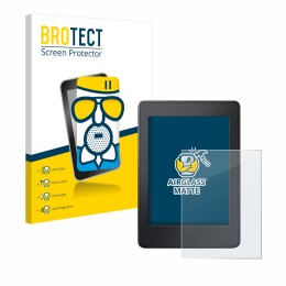 Vorderseite einer Produktverpackung mit dem Markenlogo BROTECT. Daneben ist das Gerät Amazon Kindle Paperwhite 2015 (7. Gen.) 