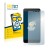 Front side of a product packaging with the brand logo BROTECT. Next to it is the device Xiaomi Redmi Note 4 shown with the cor