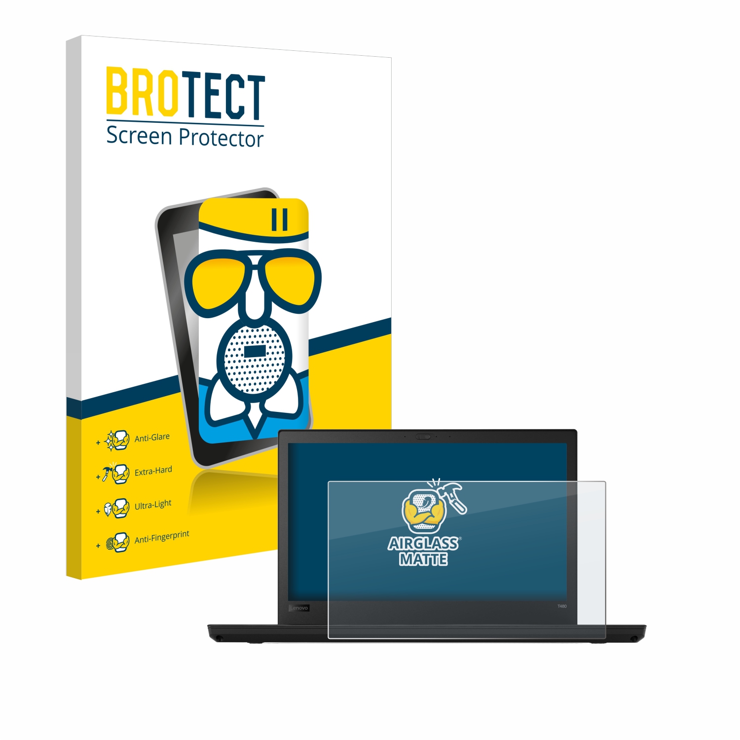 Details About Lenovo Thinkpad T480 Airglass Glass Matte Screen Protector Ultra Thin Protection