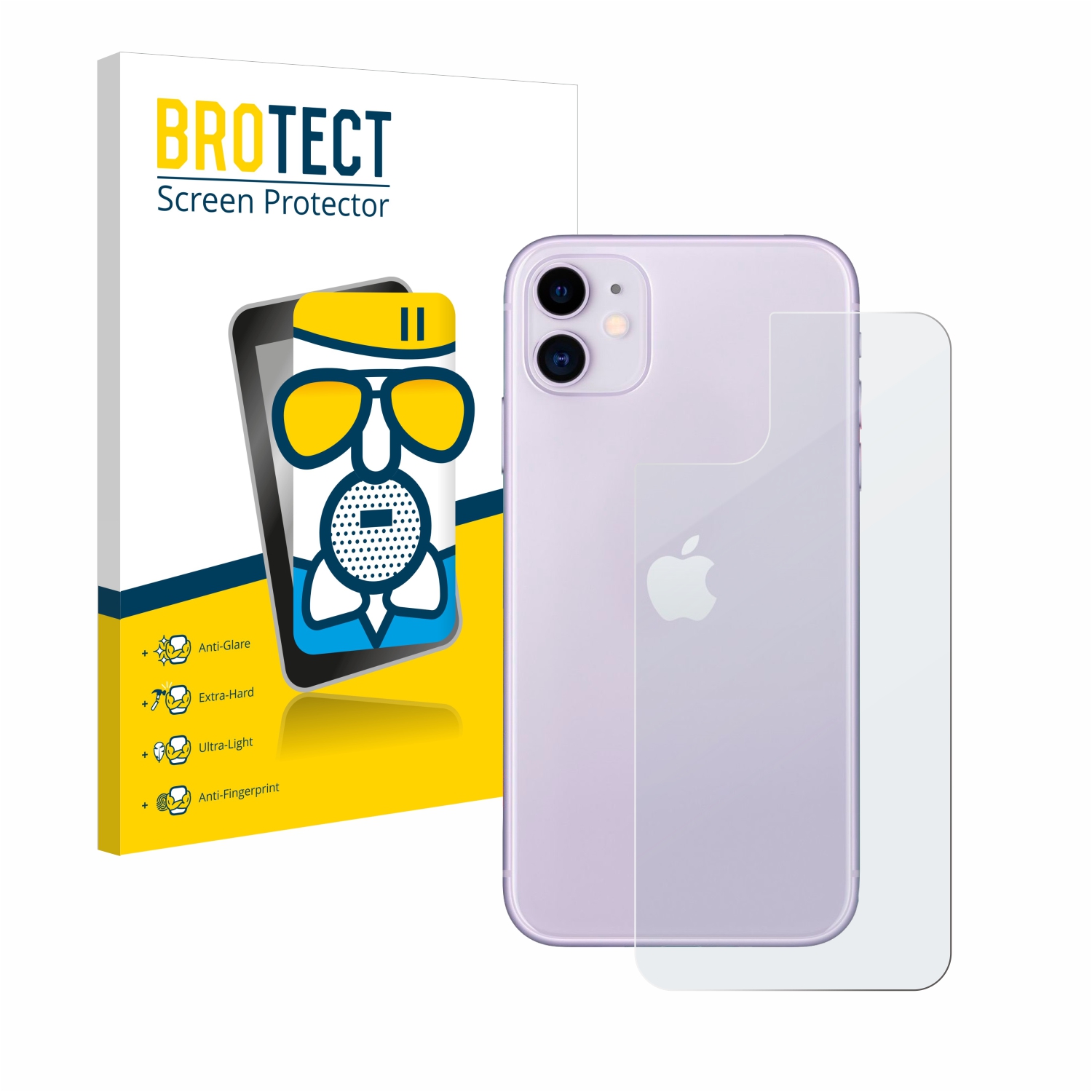 BROTECT AirGlass Matte Glass Screen Protector for Apple iPhone 11 (Back) |  protectionfilms24.com