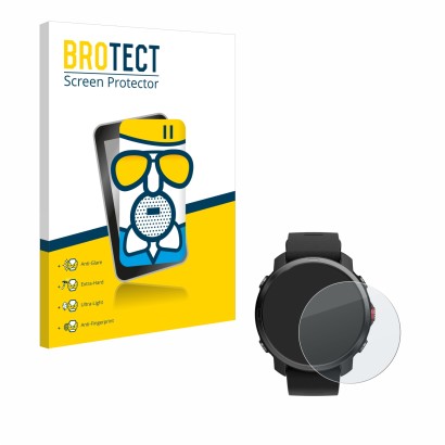 Front side of a product packaging with the brand logo BROTECT. Next to it is the device Polar Grit X shown with the correspond