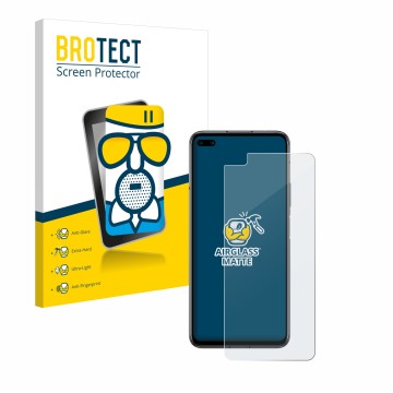 Parte frontal de un envase de producto con el logotipo de la marca BROTECT. Al lado se muestra el dispositivo Honor Play 4 Pro