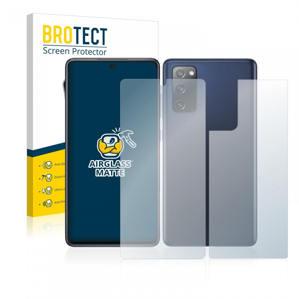 BROTECT AirGlass Matte Protection d'écran en verre mat pour Samsung Galaxy  S20 FE 5G (Avant+Arrière)