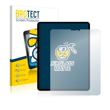 Front side of a product packaging with the brand logo BROTECT. Next to it is the device Apple iPad Pro 11