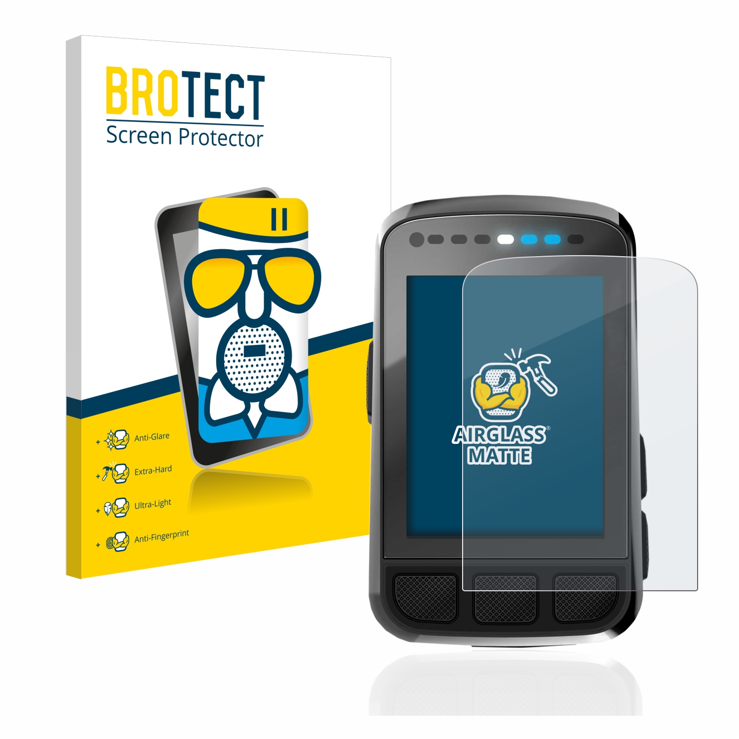 Protection Film Matte upscreen Anti-Glare Screen Protector compatible with Wahoo Elemnt Bolt V2 GPS