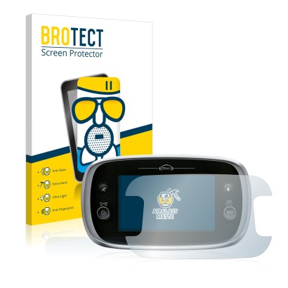 Parte frontal de un envase de producto con el logotipo de la marca BROTECT. Al lado se muestra el dispositivo Fiat 500X Uconne