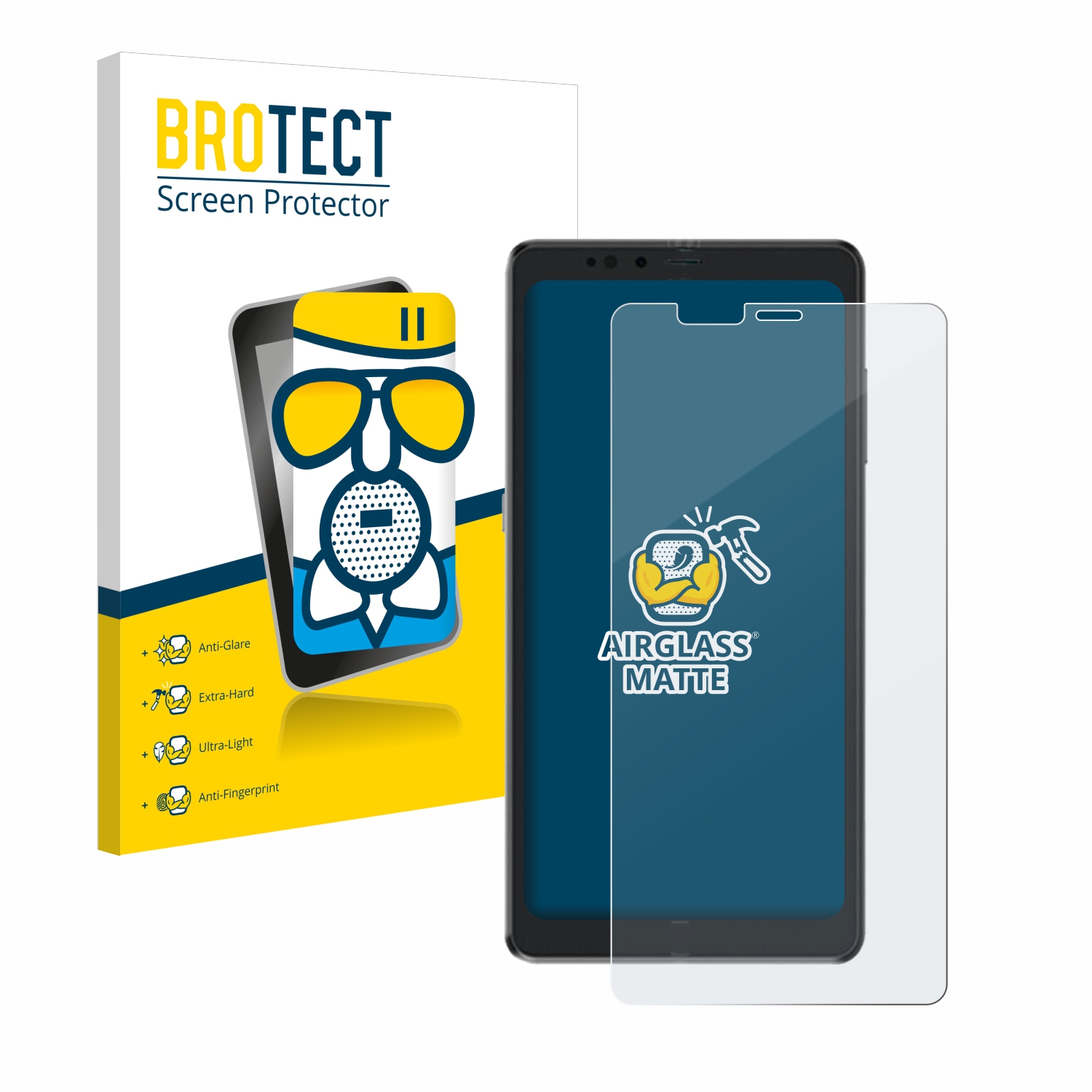 Protector Pantalla Cristal BROTECT Para Gigaset GS4 (Parte Trasera) - Dureza 9H, Antiarañazos