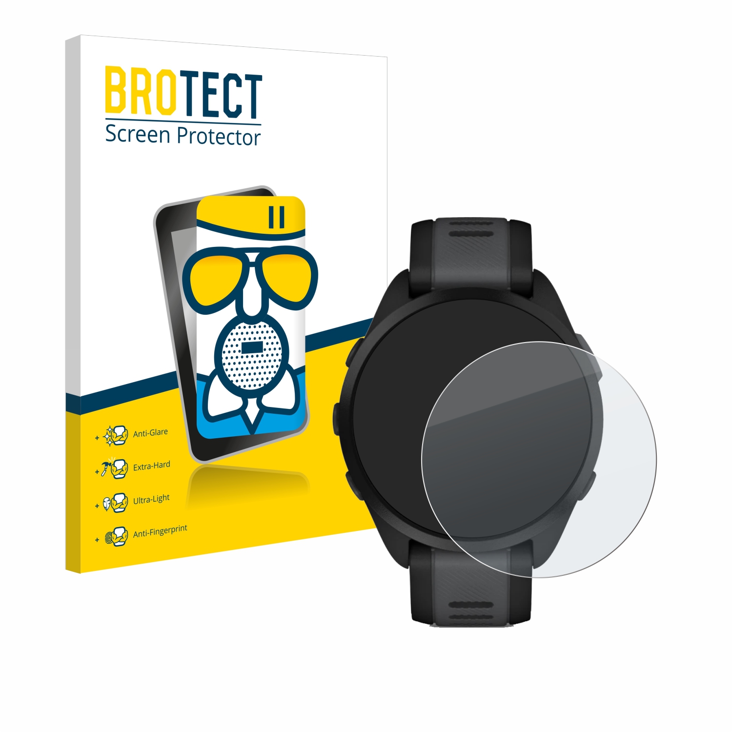 Pellicola Vetro Opaca Brotect Per Garmin Descent Mk1 (3 Pezzi) - Anti-riflesso, Durezza 9H, Protezione Schermo