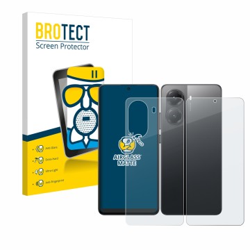 Vorderseite einer Produktverpackung mit dem Markenlogo BROTECT. Daneben ist das Gerät Xiaomi Poco X7 Pro (Display+Rückseite) m