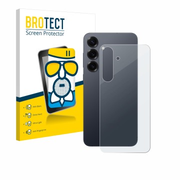 Parte frontale di una confezione del prodotto con il logo del marchio BROTECT. Accanto è raffigurato il dispositivo Samsung Ga