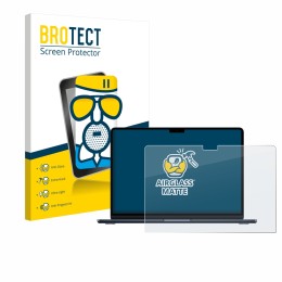 Vorderseite einer Produktverpackung mit dem Markenlogo BROTECT. Daneben ist das Gerät Apple MacBook Air 13