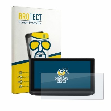 Parte frontal de un envase de producto con el logotipo de la marca BROTECT. Al lado se muestra el dispositivo Peugeot 3008 202