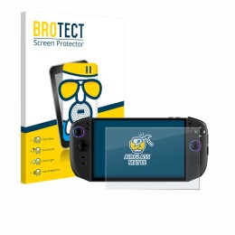 Parte frontale di una confezione del prodotto con il logo del marchio BROTECT. Accanto è raffigurato il dispositivo Lenovo Leg