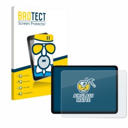 Parte frontal de un envase de producto con el logotipo de la marca BROTECT. Al lado se muestra el dispositivo OnePlus Pad Go 2
